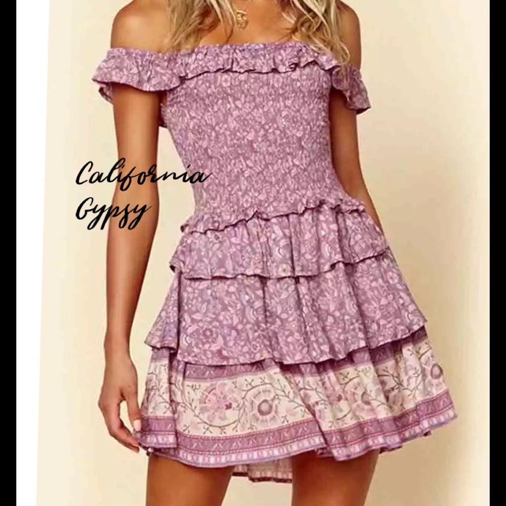LAST ONE floral ruffle dress - Picture 10 of 14